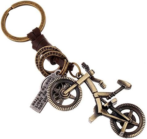 Minigianni Bicycle Shape Handbag Tote Purse Pendant Ornament Charm Elegant Keychain Key Ring Chain