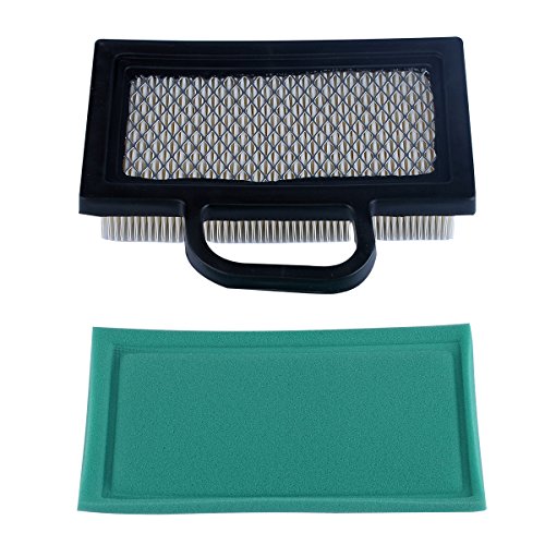 Hipa 499486 499486S Air Filter + 273638S 273638 Pre Filter for Briggs & Stratton 8hp to 26hp Intek V-Twin Engines Mowers