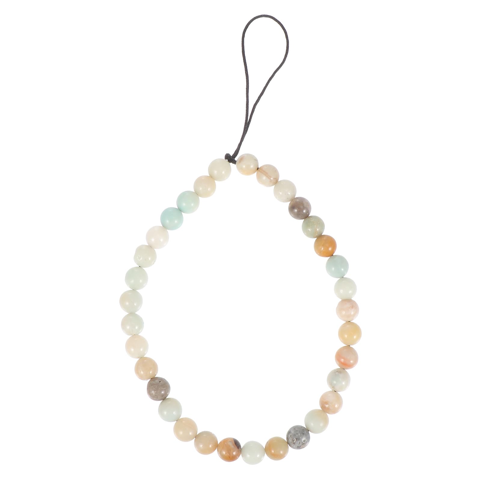 Amosfun Cell Phone Charm Phone Strap Beaded Lanyard Glass Beads Chain Wrist Strap Bracelet Keychain Charm Smart Hanging String for Camera Car Key