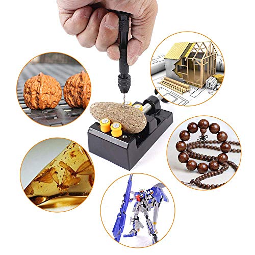 image for WindCloud Professional Pin Vise Hand Drill Bits, Mini Twist Drill Bits