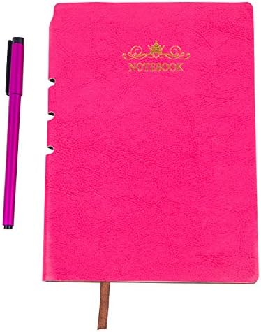 Notebooks and Journals for write in Paper A5 with Pen Notepads (Pink)
