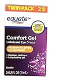 Equate Comfort Gel Lubricant Eye Drops, 0.5 fl oz, Twin Pack Box