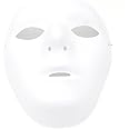Kvvdi Female Scary White Blank Half Face Masks for Halloween DIY Scary Mask (Femal)