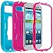 JEXON Baby Blue / Hot Pink Hybrid Rugged Hard Silicone Case Cover w/ Stand for Samsung Galaxy S3 S III i9300 / I535 / L710 / T999 / I747