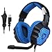 SADES Updated A70 USB Stereo Gaming Headset Over-Ear Headphones with Microphone Volume Control Noise Reduction Breathing LED Lights for PC Gamers(Black)thumb 1