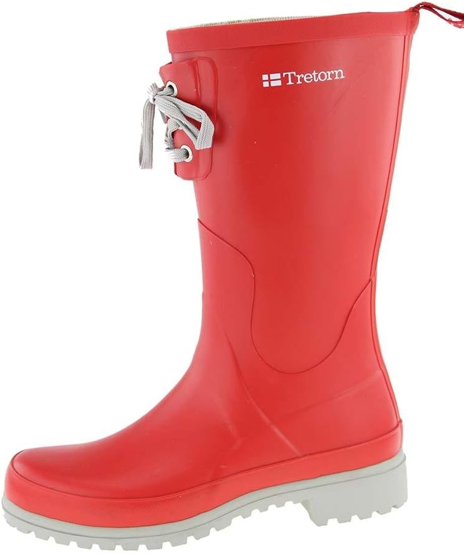 red wellington boots