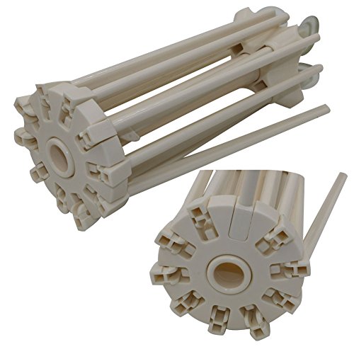 Budesi 10 Arms Food Grade ABS Plastic Matrial Collapsible Spaghetti/Pasta Drying Rack or Household Noodle Dryer Stander Fram Holder - Thumbnail 4