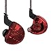 IEM Earbuds, KZ ZS10 HiFi in-Ear Headphones in Ear Monitors Earphones with Five Drivers Without Microphone (Red)