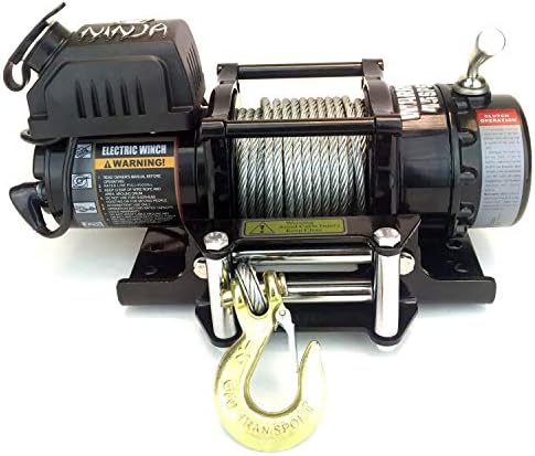 Warrior Ninja 4500 12v Electric Winch with Steel Rope