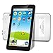 AOSON M753 7 Inch kids Tablet PC, Android 6.0 Marshmallow Quad-core, IPS HD Touch Screen, 1GB RAM 16GB Storage, Kids APPS Iwawa Kidoz Dual Camera Bluetooth Wi-Fi Supported, White rear