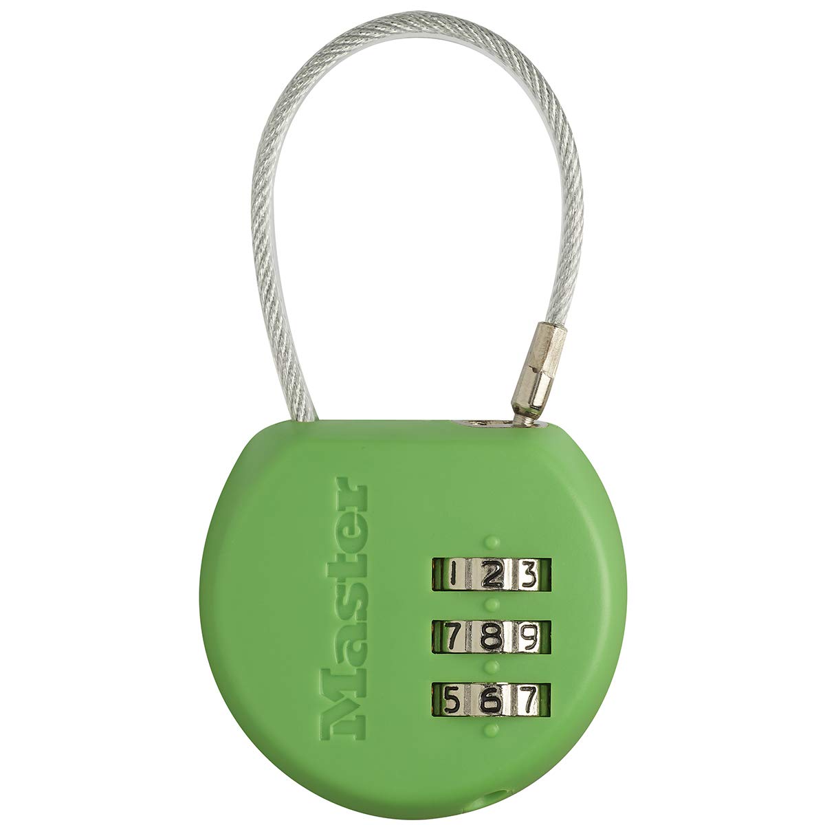 Master Lock 4671EURDCOL Combination Padlock with Address Tag, Random Color, 8,9 x 4,2 x 1,9 cm