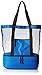 Travelwell Fashionable Beach Picnic Outdoor 12 Drinks Mesh Cooler Bag Tote, Blue