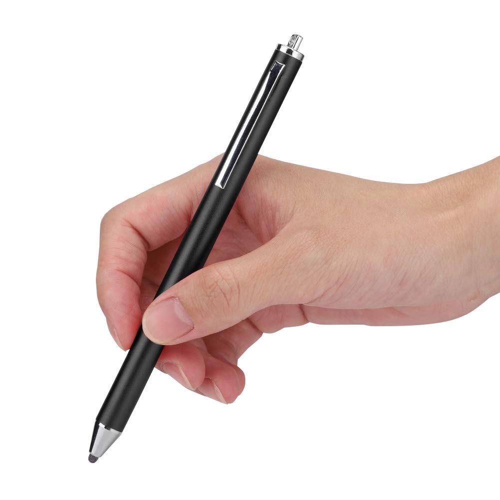 Cloth Head Stylus Touch Screen, Universal Portable Touch Pen for Smartphones and Tablet, Stylus Pen Replacement Replacement, Professional Capacitive Pen Graphic Drawing(Black)