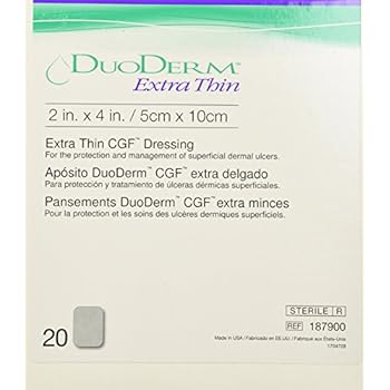 DUODERM CGF EXTRATHIN STERILE Dressing 2 x 4 20EACH/Box.