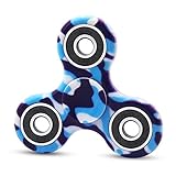 Cppslee Hands Fidget Spinner Toy Stress Reducer- Perfect For ADD, ADHD, Anxiety, and Autism Adult Children (#2 Camouflage blue)