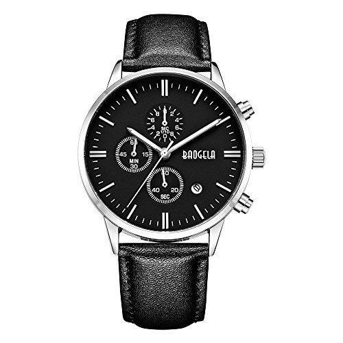 Baogela black dial chronograph army miltary black sport…