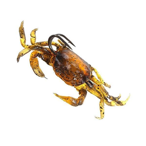 Yosoo-3Pcs-Hard-Soft-Fish-Fishing-Lures-Crab-Bait-with-Sharp-Hooks-Simulation-Saltwater-Lure