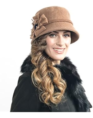 Fanny Women's Wool Blend Felt Cloche Winter Hat Zs-z0002