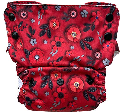Bumpadum Duet Stay-Dry Reusable Cloth Diaper for Overnight/Heavy Wetter Usage (Eden)