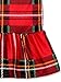 Komar Kids Girls Traditional Holiday Christmas Plaid Nightgown Pajamas (X-Small / 4-5, Girls Red)