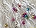 200 Pcs Multi Color Jingle Bells Charms for Crafts, JEWERLY Making, Sewing ETC (6mm/0.23inche)