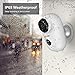 Outdoor Security Camera Wireless Battery Powered - 1080P WiFi Rechargeable Camera - Battery Operated Home Security Camera, Night Vision, PIR Motion Detection, 2-Way Audio, Local & Cloud Storage