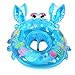UCLEVER Inflatable Baby Pool Float Infant Crab Seat Boat Swim Ring with Handles (Blue)