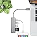 Lenovo USB C Hub, USB Type-C Adapter 3 USB 3.0 Ports SD/TF Card Reader, Compatible For USB C Devices