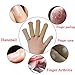 5 Pieces Gel Toe Protectors, Fabric and Silicone Caps, Toe Sleeves Support Toe Tubes for Arthritis, Hammer Toe, Corn Blister, Friction and Rubbing (L Size)