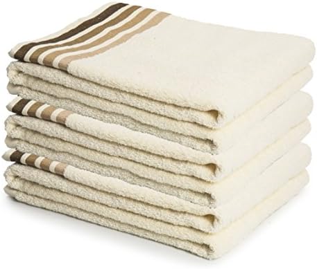 DOZZZ Cotton Large Hand Towels - Multipurpose Use for Bath, Hand, Face, Gym and Spa - By Utopia Towels, Beige