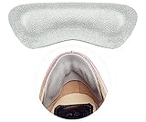 Leather Heel Grips,Heel Cushions Inserts for Loose Shoes,Shoe Pads for Shoes too Big, Improved Shoe Fit and Comfort, Gary 2 Pairs