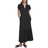 DKNY Womens Casual Notch Neck Cap Sleeve Dress
