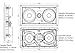 Micca M-CS Dual 5.25 Inch 2-Way MTM in-Wall Speaker with Pivoting 1″ Silk Dome Tweeter (Each, White)thumb 2