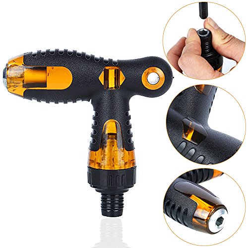 Tonsiki 13 Pieces Set Telescopic Ratcheting T Handle + 5 Inch Length Drill Bit Extension + 3 Inch Length Torx Security Head Screwdriver Drill Bit - Thumbnail 5