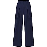 BTFBM Women High Waist Palazzo Pants Spring 2026 Casual Wide Leg Trousers Loose Work Office Business Suit Pant Pockets
