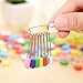 yueton Pack of 50 Assorted Color Plastic Head Baby Safety Pins Safety Locking Baby Cloth Diaper Nappy Pins (Square)