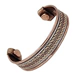 Smooth Copper & Brass Twist Copper Bracelet With Magnets