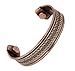 Smooth Copper & Brass Twist Copper Bracelet With Magnets