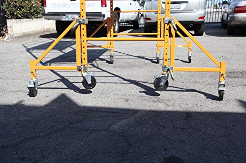 CBMScaffold Multipurpose Maxi Square Baker Style Scaffold Tower with Improved Clamp on 18" Outrigger Package - 12ft, 1,000-Lb. Capacity, Model# 2MFS18O - Thumbnail 2