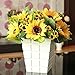 Acamifashion 1 Bouquet Artificial Silk Sunflower 7-Stems Flowers for Home Decoration Wedding Decor, Bride Holding Flowers Floral Decors