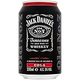Jack Daniels Tennessee Whiskey and Cola Premixed Cans 330