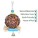 Kassbest Bird Parrot Chewing Toys,Natural Rattan Ball Shredder Toy Cage Foraging Shredder Toy and Bird Beak Grinding Stone Lava Block Calcium Supplement for Budgie Lovebirds Conures Parakeet 2 Packthumb 2