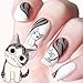 Bhbuy 2 Sheets 3D Transfer Style Cute Cat Nail Art Stickers Manicure Nail Polish Decal