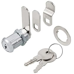 Cabinet Cam Locks Keyed Alike, 1-1/8” Cylinder