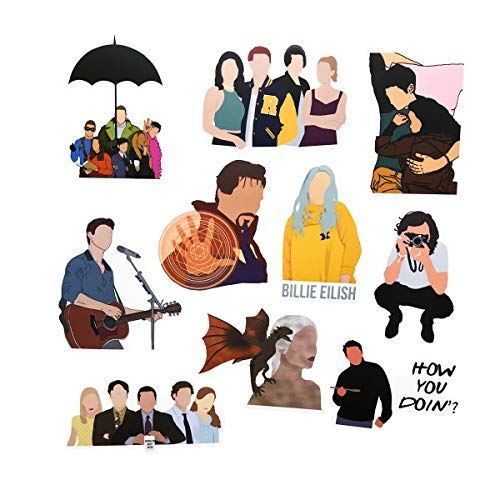 50pcs FUUNY No Face Man Stickers Waterproof Laptop Outline of The Face Stickers Car Bicycle Suitcase Computer Water Bottle Mobile Phone Stickers Decals (Outline of The face 50)