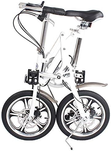 ZHAORLL Aluminum Alloy 16 Inch Folding Bicycle Mini Adult Male And Female Shifting Seconds Folding Bicycle D81*H99CM
