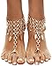 Bienvenu 2 PCS Multi Chain Beach Tassels Anklet Chain Bracelet Barefoot Sandals Foot Jewelry