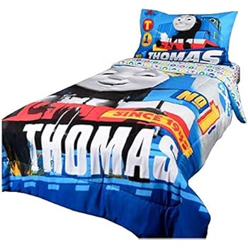 Amazon.com: Thomas the Train Engine 4pc Twin Comforter and ...