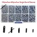 Shaddock Fishing 100pcs/box-400pcs/box Size: 0.6-2.5mm Fishing Wire Leader Crimps Single Barrel Crimping Sleeves 100% Copper Tube Connector Fishing Tackle Kit