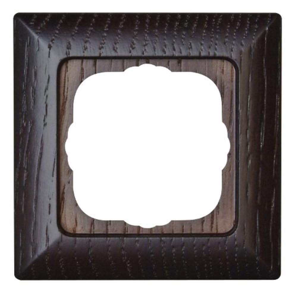Kopp Milano 306537084 Cover Frame for 1 Sockets for Vertical and Horizontal Mounting Wenge Wood